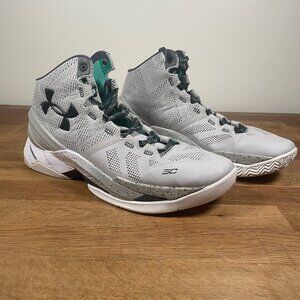 Under Armour Mens Curry 2 The Storm Gray Sneaker Shoes